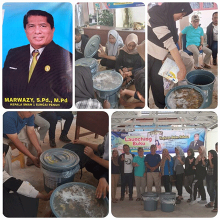 Adiwiyata SMA Negeri 1 Sungai Penuh, Jambi praktik cara membuat Eco Enzyme (20/10/2024). (Dok. Koran Sakti.co.id)