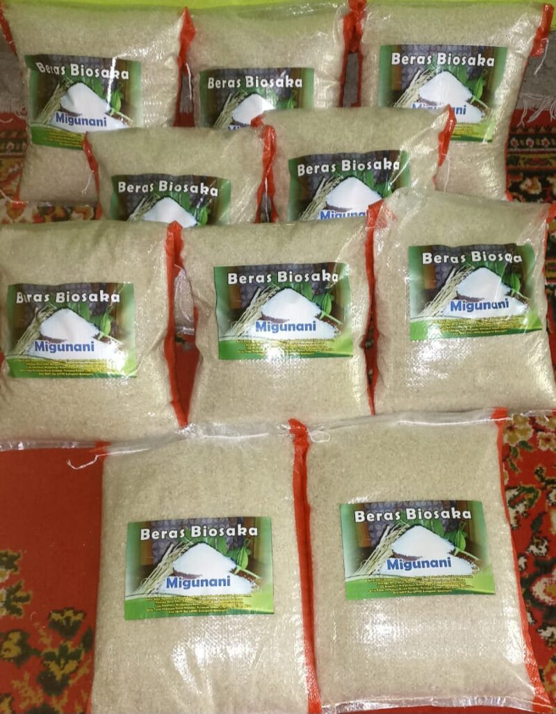 Beras Organik Biosaka Migunani di Produksi Nafi