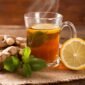 Ilustrasi teh jahe dan lemon yang dapat membantu membersihkan usus besar. (SHUTTERSTOCK)