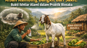 Kisah Kambing Bangkit dari Sakit: Bukti Ikhtiar Alami dalam Praktik Biosaka