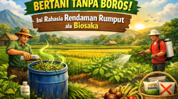 Bertani Tanpa Boros! Ini Rahasia Rendaman Rumput ala Biosaka