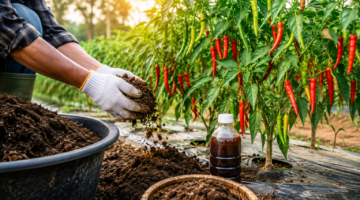 Inovasi Petani! Kohe Langsung Jadi Pupuk Cabai dengan Bantuan Biosaka